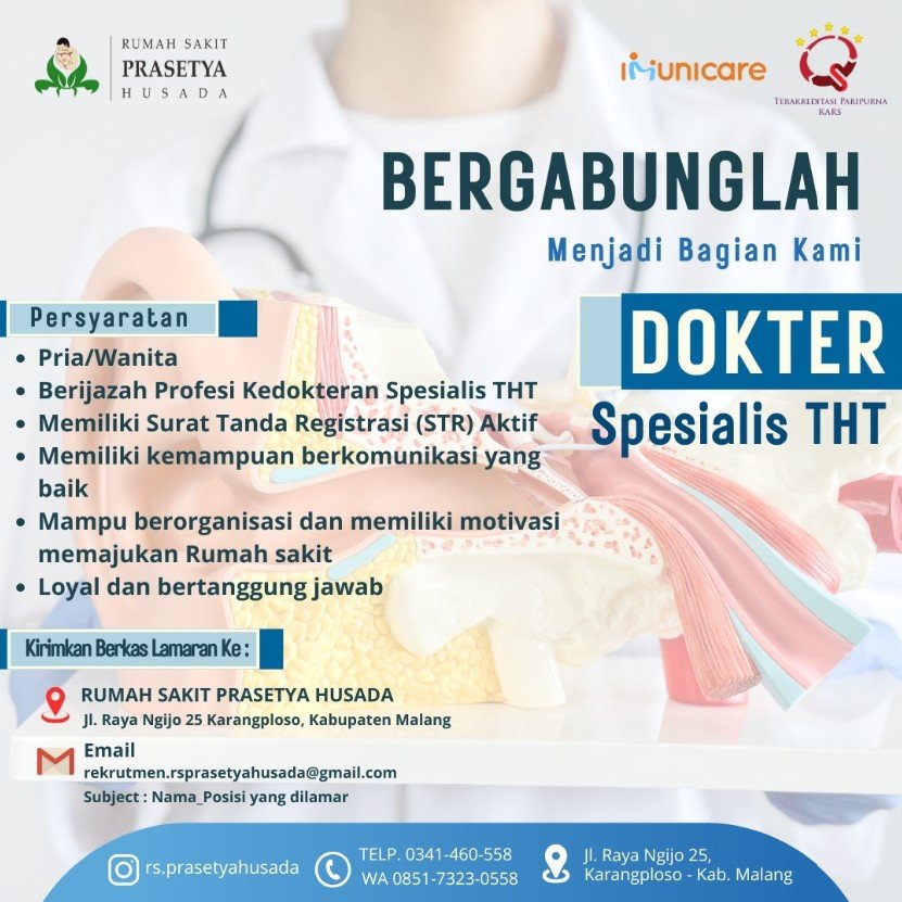 Lowongan Pekerjaan Dokter Spesialis